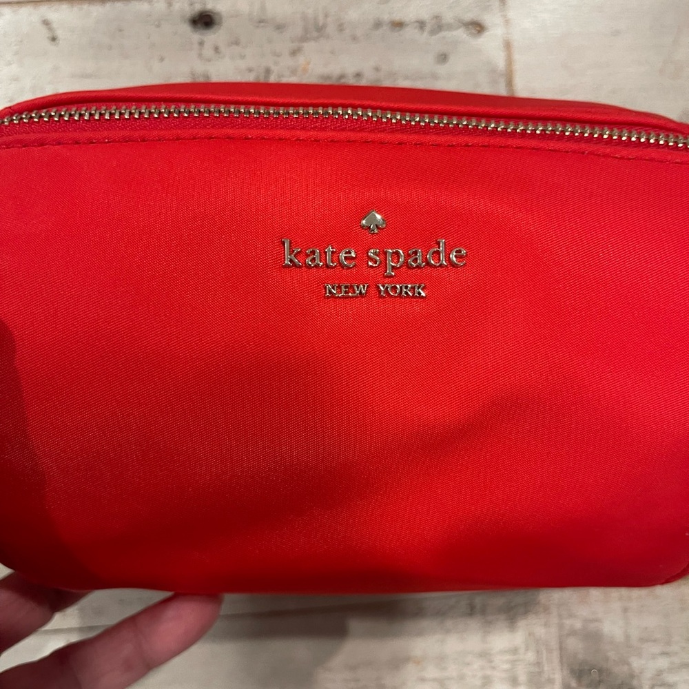 Kate Spade Red Cosmetic Bag